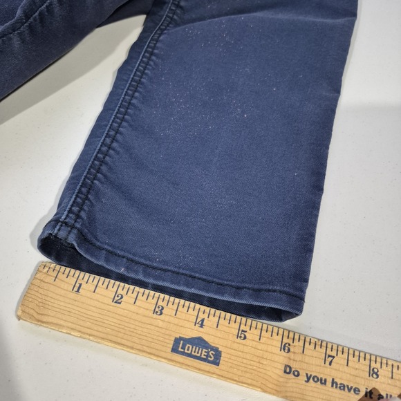 Prana Pants Mens 31x32 Blue Bridger Slim Taper Jean Organic Cotton Work *Flaws - Picture 14 of 15